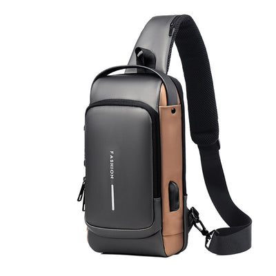 Outdoorly - Wiederaufladbare Brusttasche @Anti-Diebstahl