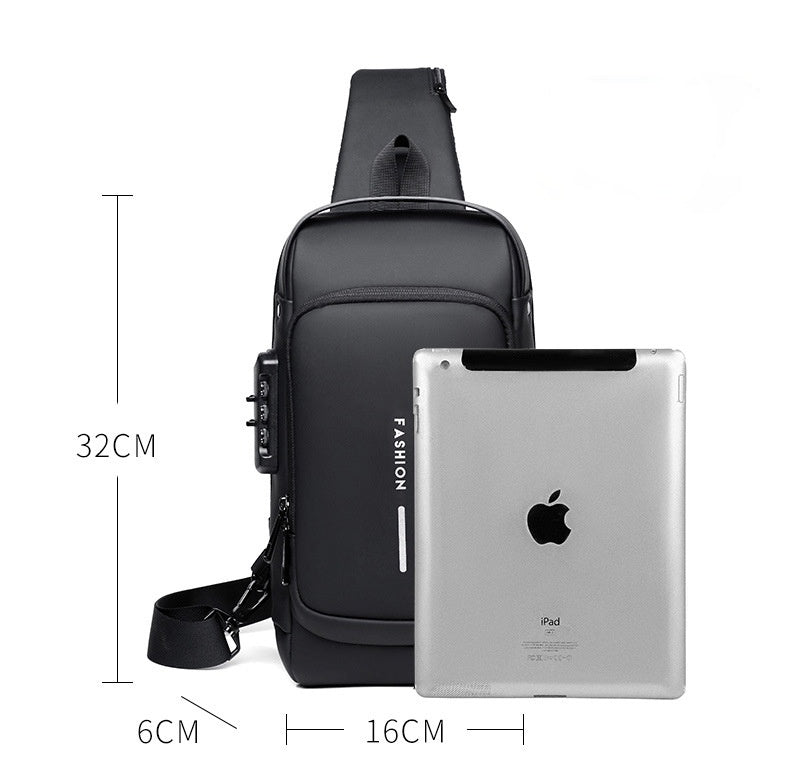 Outdoorly - Wiederaufladbare Brusttasche @Anti-Diebstahl