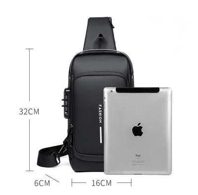 Outdoorly - Wiederaufladbare Brusttasche @Anti-Diebstahl
